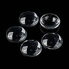 Кабошони Скляні, Круглі, Колір: Безбарвний, Розмір: Діаметр 24.5~25 мм, Товщина 6~7 мм, (20 шт.), фото 2