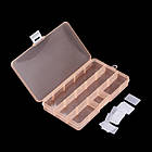 Контейнер для Бусин, Пластик, Лососевий, Прямокутний, на 15 Відсіків (знімних), Розмір: 19х10.2х2.2см, 1 шт, фото 2