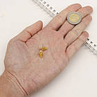 Підвіска Латунь, Шишка, Стійке Покриття Золото 18К, Розмір: 12.5х8мм, Отвір 1.8 мм, 2 шт, фото 2