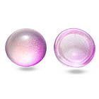 Кабошони Скляні, Круглі, пофарбовані розпиленням, Колір: Сливовий, Розмір: 12x6мм, 10 шт, фото 6