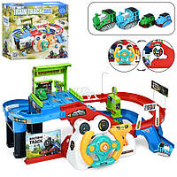 Трек T 922 A (16) звук, підсвічування, електричний, конвеєрна стрічка, 4 потяги, в коробці