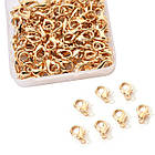 Застібка Карабін-Лобстер, Сплав, Колір: Світле Золото, Розмір: 12х6 мм, Отвір 1.2 мм, 100 шт./контейнер, фото 9