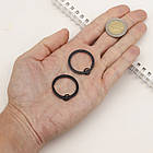 Кільце Замочок, Залізо, для Брелоків і Ключів, Пофарбовані, Колір: Чорний, Розмір: 30х2мм, Внутрішній діаметр, фото 2