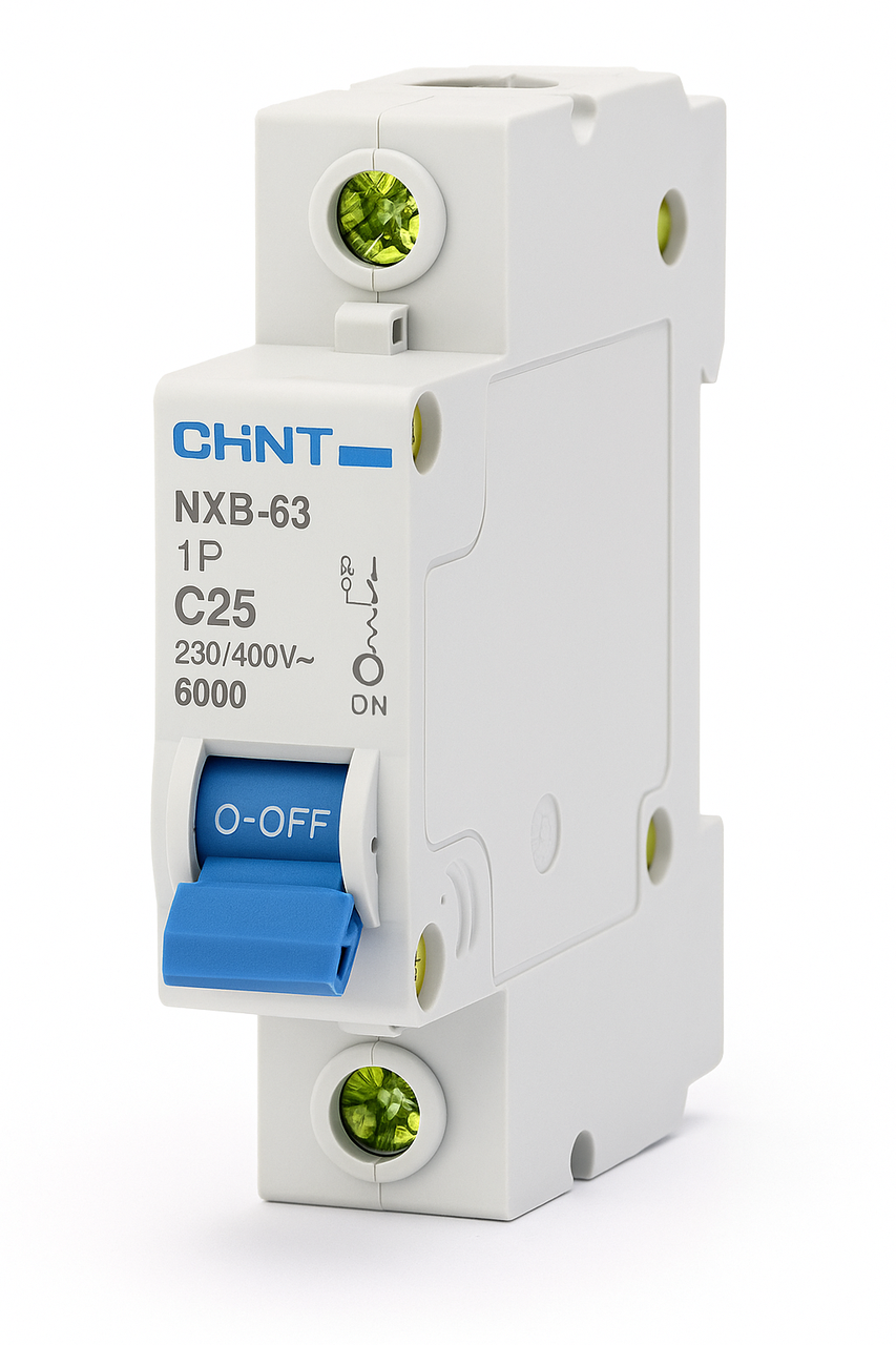Автоматичний вимикач постійного струму CHINT NXB-63 1P 25A, фото 1