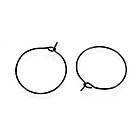 Швензи-кільця, Медична Сталь, Іонне покриття, Колір: Чорний, Розмір: 30х0.7мм, 4 шт, фото 4