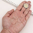 Швензи-кільця, Медична Сталь, Іонне покриття, Колір: Рожеве Золото, Розмір: 30х0.7мм, 4 шт, фото 2