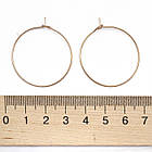 Швензи-кільця, Медична Сталь, Іонне покриття, Колір: Рожеве Золото, Розмір: 30х0.7мм, 4 шт, фото 3