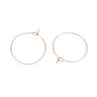 Швензи-кільця, Медична Сталь, Іонне покриття, Колір: Рожеве Золото, Розмір: 30х0.7мм, 4 шт, фото 4