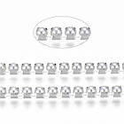 Ланцюг Латунь, з Бусинами Перли з АБС-пластику, Колір: Срібло, Ширина 2.4-2.5мм, 9 м/котушка, 1 катушка, фото 3