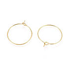 Швензи-кільця, Медична Сталь, Іонне покриття, Колір: Золото, Розмір: 30х0.7мм, 4 шт, фото 4