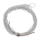 Ланцюг Плетіння Перлина, Латунь, Стійке покриття, без Свинцю, Нікеля та Кадмія, Колір: Платина, Дзвено: Діаметр, фото 6