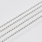 Ланцюг Плетіння Перлина, Латунь, Стійке покриття, без Свинцю, Нікеля та Кадмія, Колір: Платина, Дзвено: Діаметр, фото 8