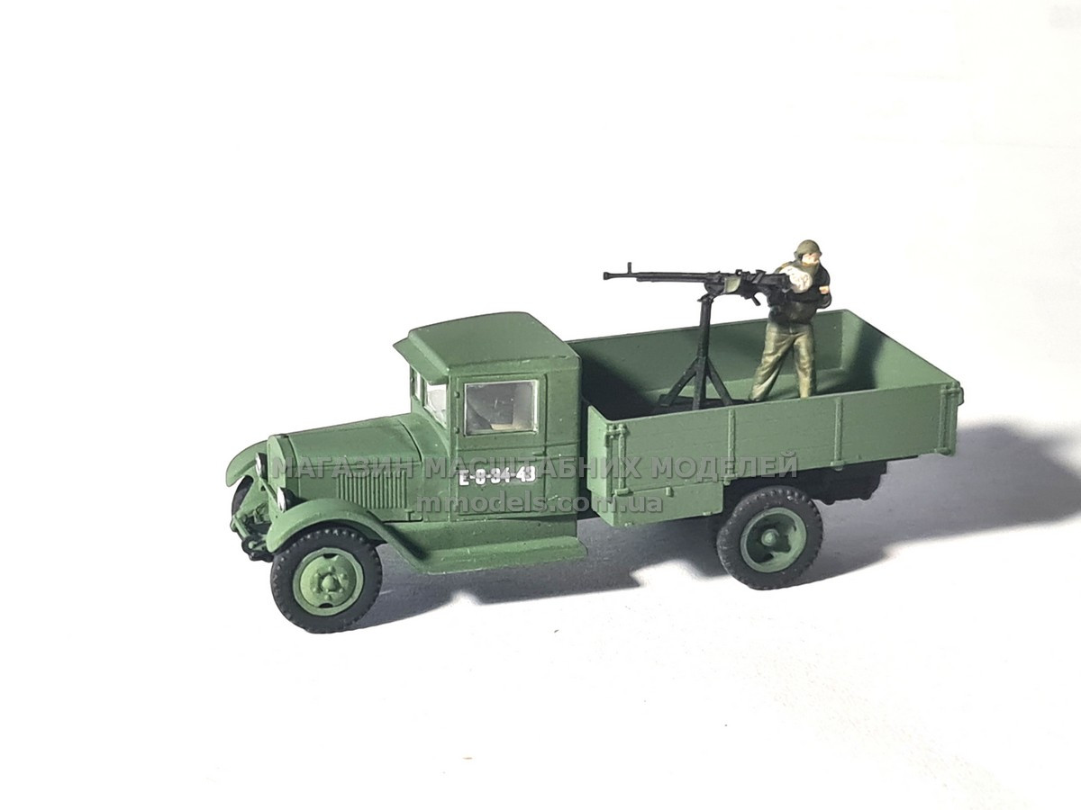 Масштабна модель автомобиля ZiS-5 +12,7 mm DSchK, масштабу 1/87, H0, фото 1