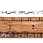 Ланцюг Якісне Плетіння, Неіржавка сталь, Непаяна, Дзвено: 7х4х0.8мм (1 м), фото 6