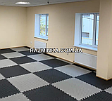 Мін. замовлення від 5 шт! СІРО-ЧОРНІ мат татамі 40мм, 100*100*4 см (1шт) | борцівські мати, фото 4