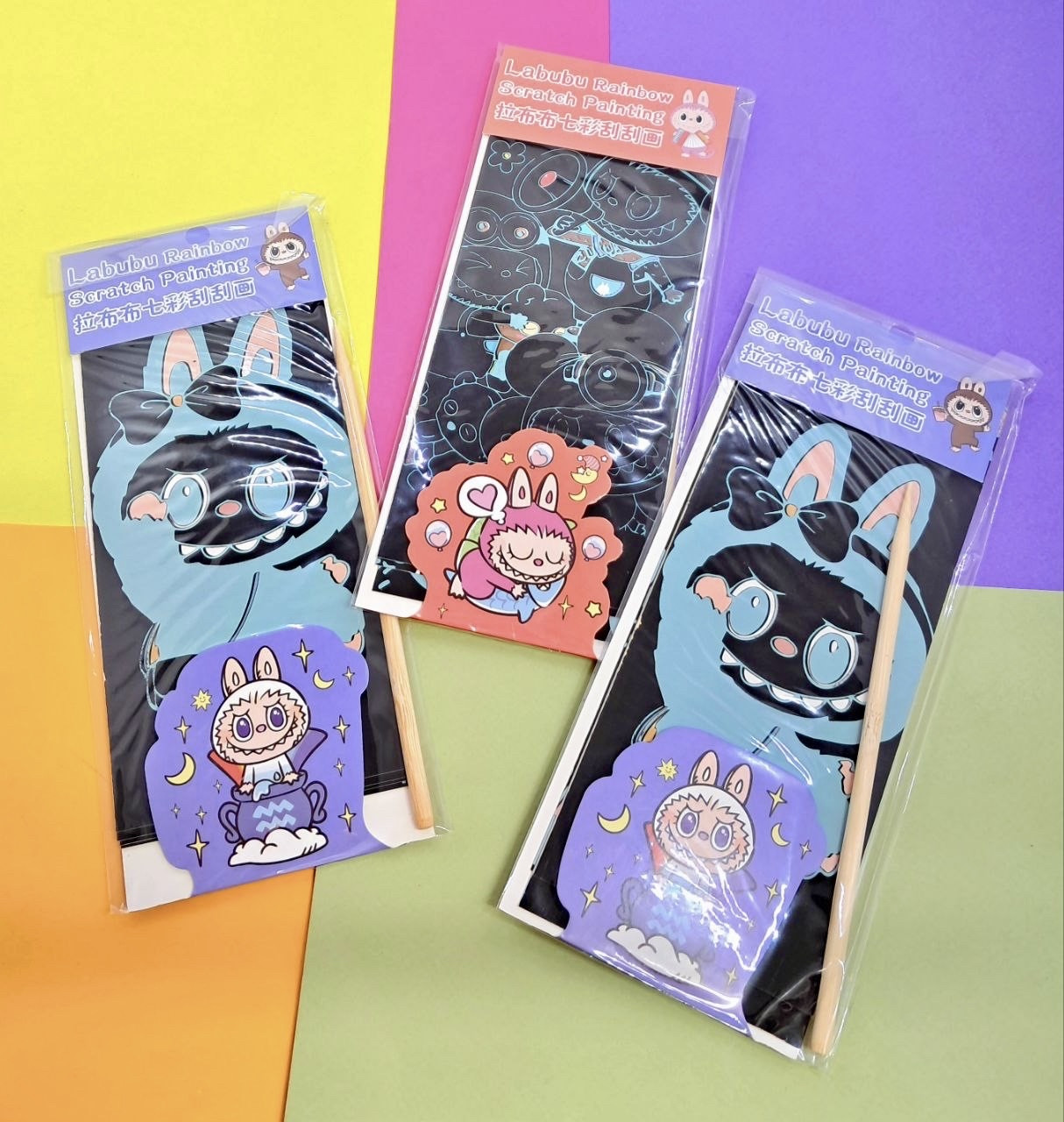 Гравюра 4 листа 8.5*21 см Лабубу, фото 1