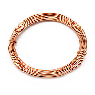 Алюмінієвий дріт 1 мм/10 м, Колір: Коричневий, Товщина 1 мм, 10 м/котушка, 1 катушка