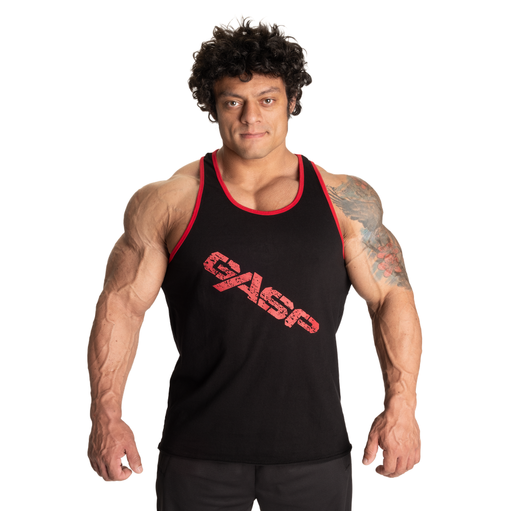 Майка спортивна GASP Vintage T-back Black/Red M/L/XXL