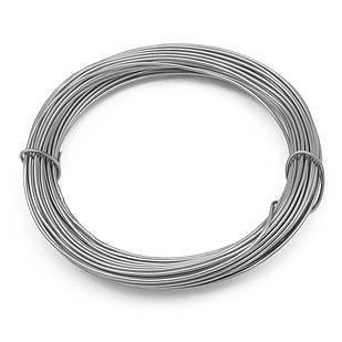 Алюмінієвий дріт 1 мм/10 м, Колір: Сірий, Товщина 1 мм, 10 м/котушка, 1 катушка