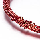 Алюмінієвий дріт 1 мм/10 м, Колір: Червоний, Товщина 1 мм, 10 м/котушка, 1 катушка, фото 2