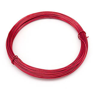 Алюмінієвий дріт, Червоний, Товщина 0.8 мм, 10 м/котушка, 1 катушка