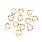 Колічки Одинарні Відкриті З'єднувальні Неіржавка сталь, Золото, 6х0.8 мм, 200 шт, фото 2