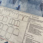 Панель з викрійкою шапки та снуда, блакитний вовк, фото 2