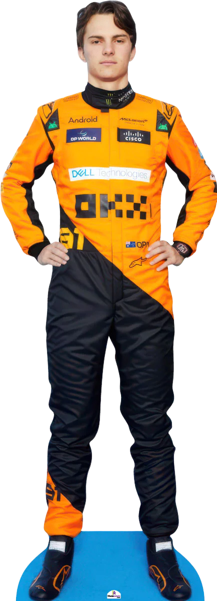 Ростова фігура Оскар Піастрі Формула 1 180 см, картон