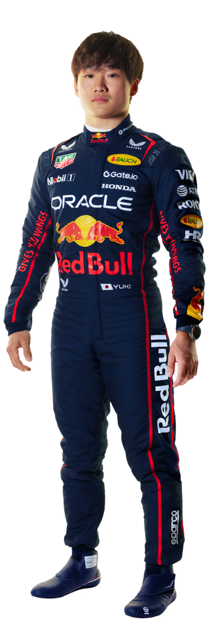 Ростова фігура Юкі Цунода Формула 1 180 см, картон