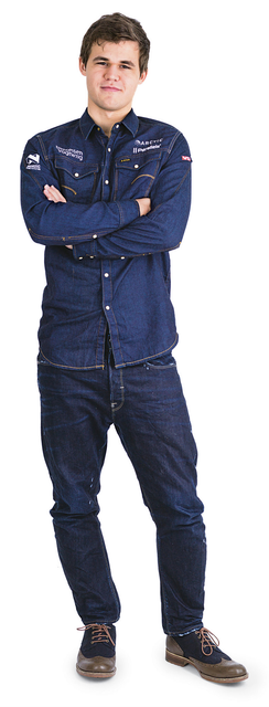 Ростова фігура Магнус Карлсен Шахи 180 см, картон