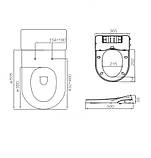 Крышка биде Welli LB801, фото 4