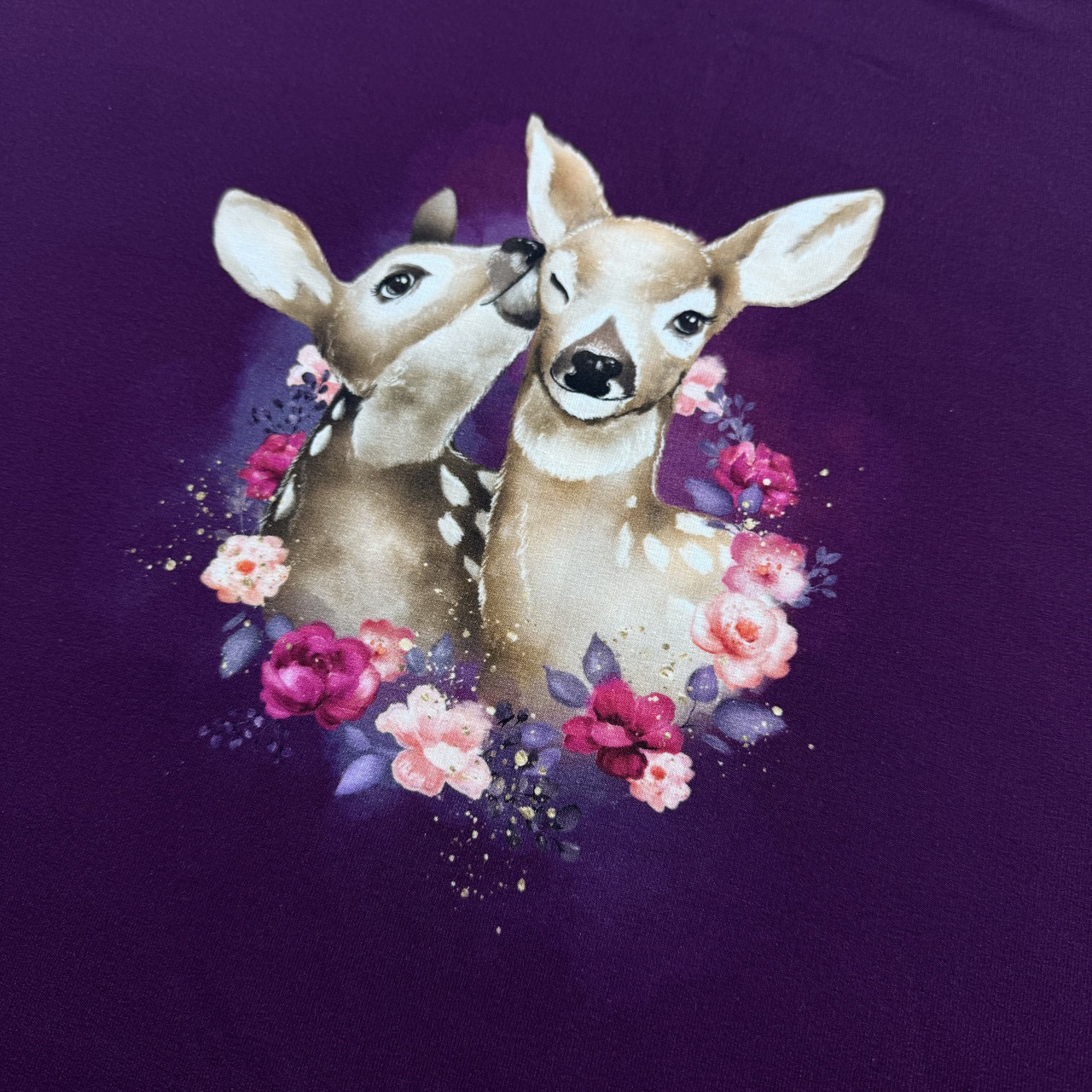 Купон з оленятами на фіолетовому фоні, фото 1