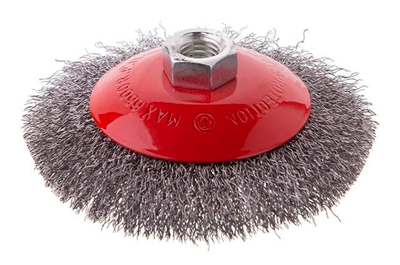 Щітка конусна Intertool 115 мм рифлена (BT-5115), фото 1
