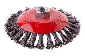 Щітка конусна Intertool 125 мм плетені (BT-4125)