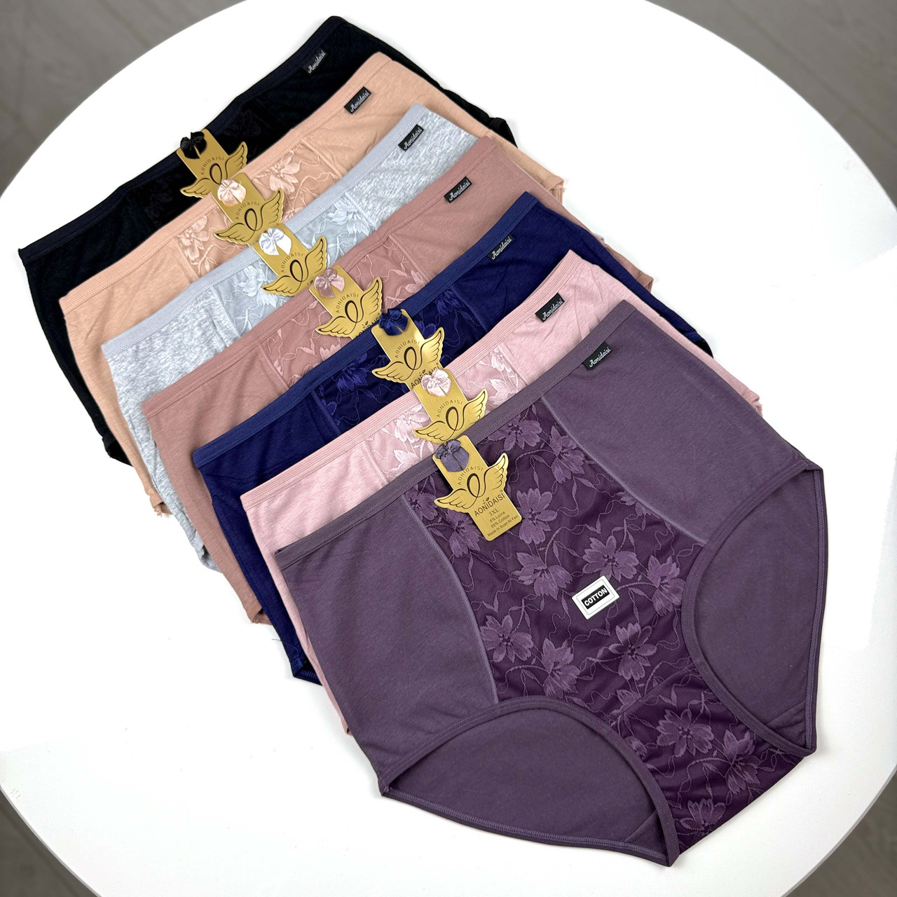 Жіночі бавовняні трусики #5238 Aonidaisi Мікс, фото 1