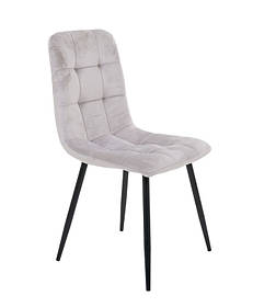 Стілець Cherry-C чорний/велюр світло-сірий AMF