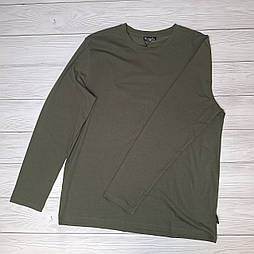 Стильний чоловічий лонгслів у батальному розмірі в кольорі хакі