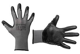 Рукавички Intertool нітрилові 10" (сіра) 3 шт. (SP-0122) (3 шт.)