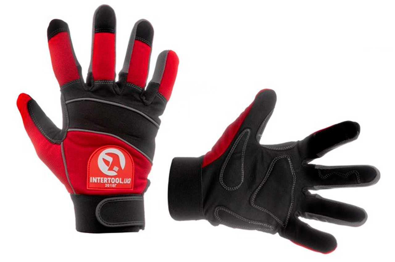 Рукавички Intertool неопренові комбіновані спандексом 9" (SP-0141), фото 1