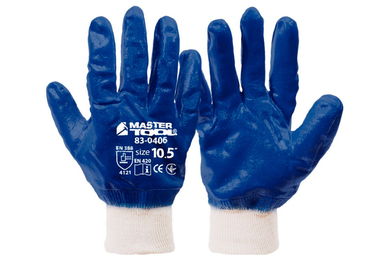 Рукавички Mastertool Мастило-бензостійкі з м'яким манжетом 10.5" (83-0406) (3 шт.), фото 1