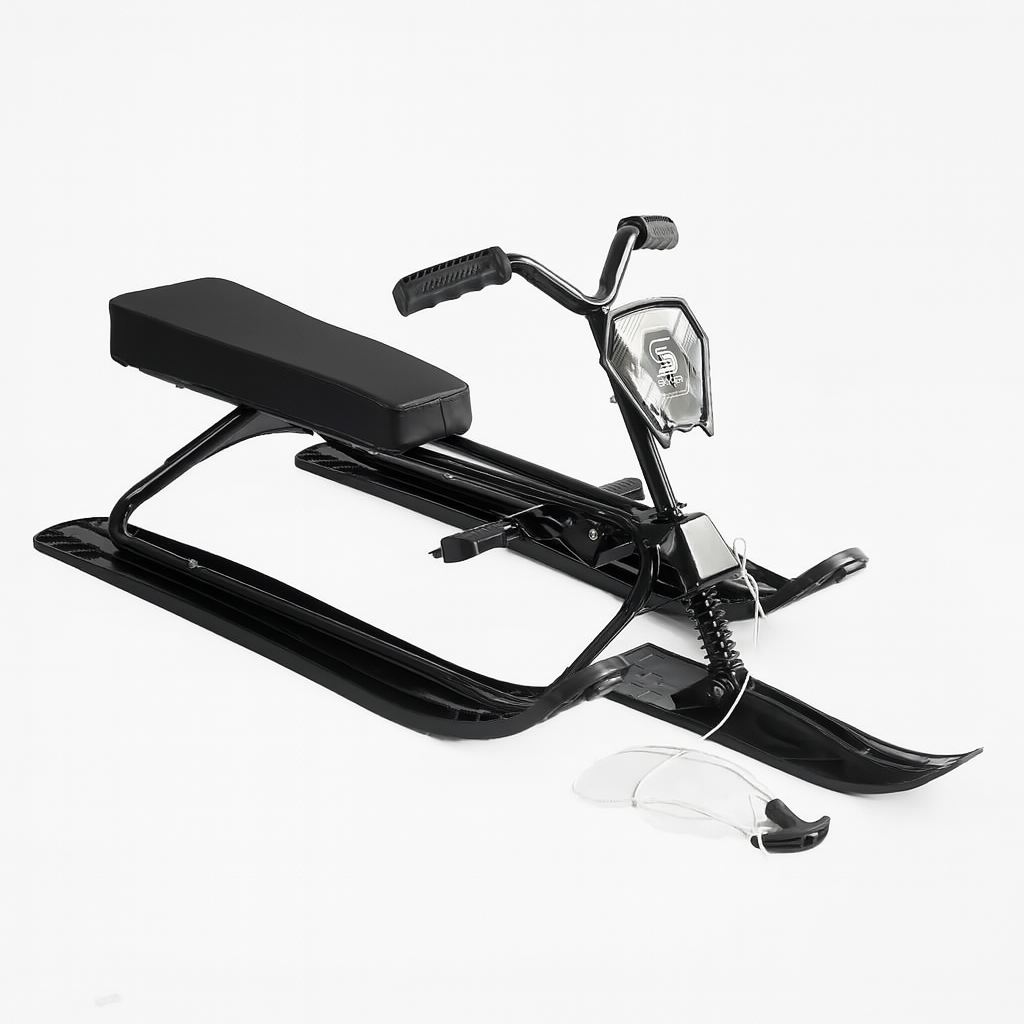 Снігокат Skyper S-91255 — надійна модель для активного катання, чорний дизайн, фото 1