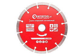 Диск алмазний Intertool 150 мм сегмент Pro (CT-1008)