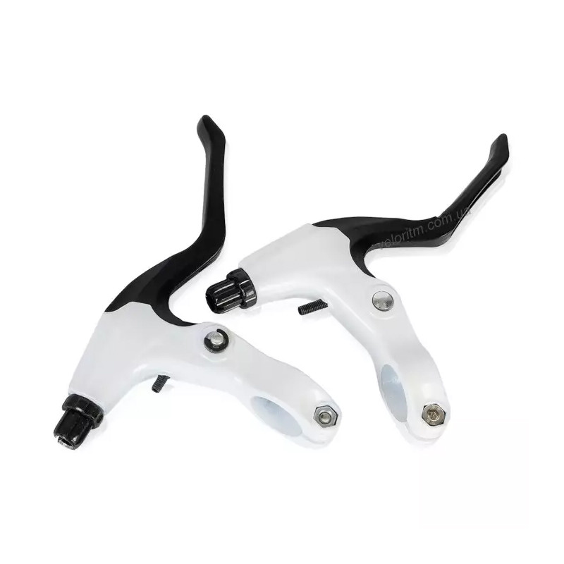 Ручки гальмівні, алюміній, R-459 чорно-білі, фото 1