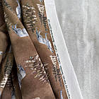 Відріз двонитки вовки на шоколадному фоні, фото 2