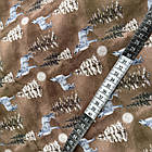 Відріз двонитки вовки на шоколадному фоні, фото 3