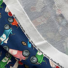 Відріз двонитки машини на синьому фоні, фото 2