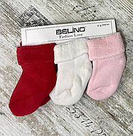 Махрові шкарпетки для новонароджених дівчаток New Born 0-6