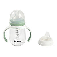 Поїльник Beaba навчальний 2 в 1 210 мл зелений, арт. 913531