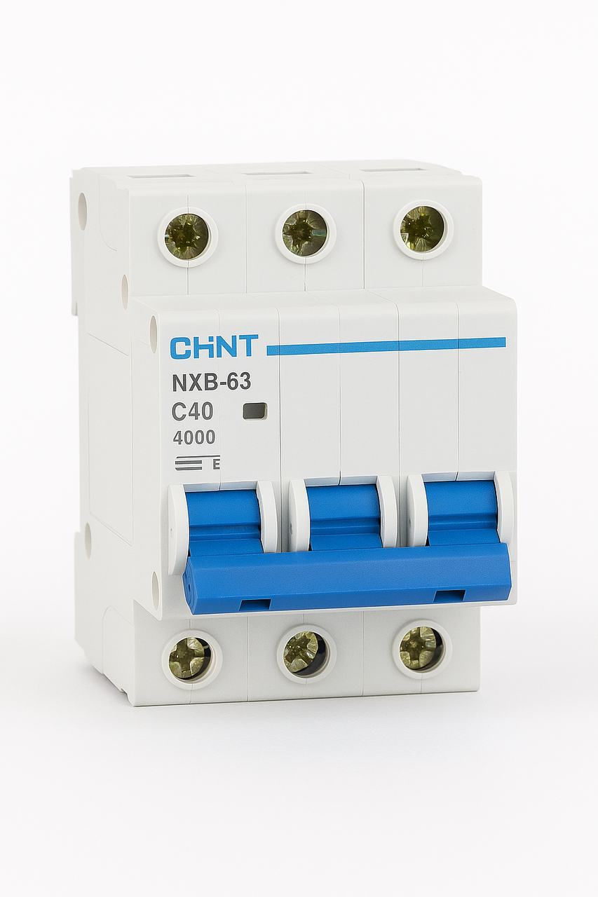 Автоматичний вимикач постійного струму CHINT NXB-63 3P 40A, фото 1