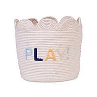 Корзина для іграшок Childhome Flower 35x35x35 см білий , арт. CCBAFL35